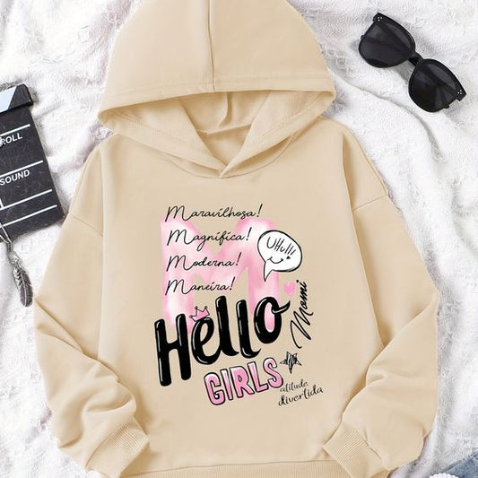 beautiful printed hoodies for girls